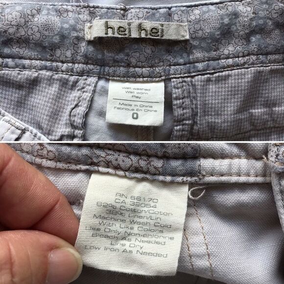 Anthropologie Hei Hei Cargo Pants 0 - Picture 8 of 8